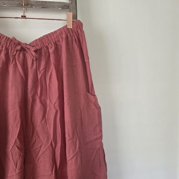 ⭐️40% Off⭐️ Tarse Linen Blend Wide Leg Palazzo Harem Pants - Picture 7 of 14